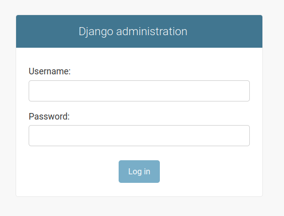 Django Admin Login